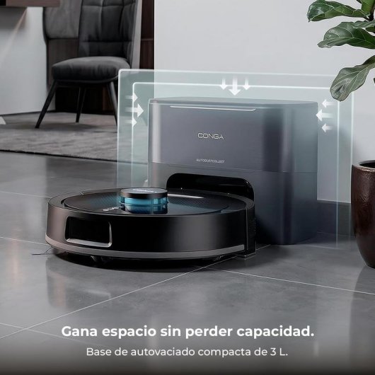 Robot Aspirapolvere Cecotec Conga Y50 Neo con Autosvuotamento Navigazione Laser 13000 Pa