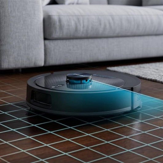 Robot Aspirapolvere e Lavapavimenti Cecotec Conga Y80 Dark Autosvuotamento Navigazione Laser 25000 Pa