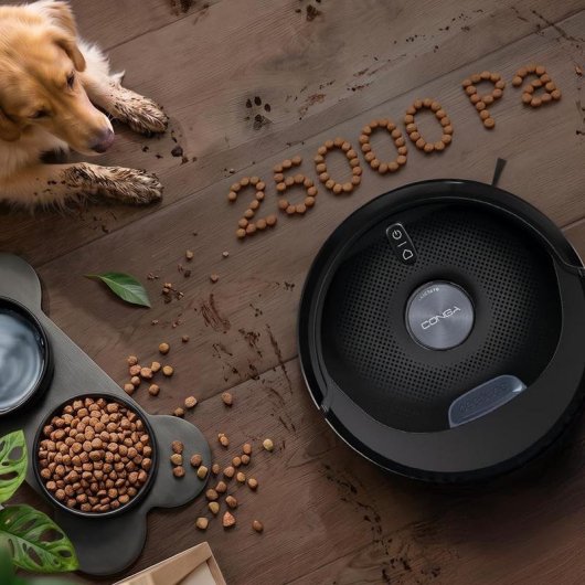 Robot Aspirapolvere e Lavapavimenti Cecotec Conga Y80 Dark Autosvuotamento Navigazione Laser 25000 Pa