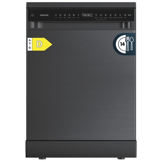 Lavavajillas Cecotec Bolero Aguazero 6205 13 cubiertos Clase D Inverter Plus Duo Panel Touch