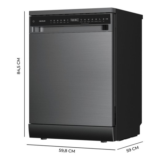 Lavavajillas Cecotec Bolero Aguazero 6205 13 cubiertos Clase D Inverter Plus Duo Panel Touch