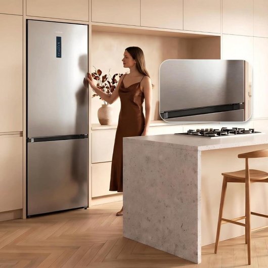 Frigorífico Combi Cecotec Bolero CoolMarket 187cm 405L D Inox Total No Frost