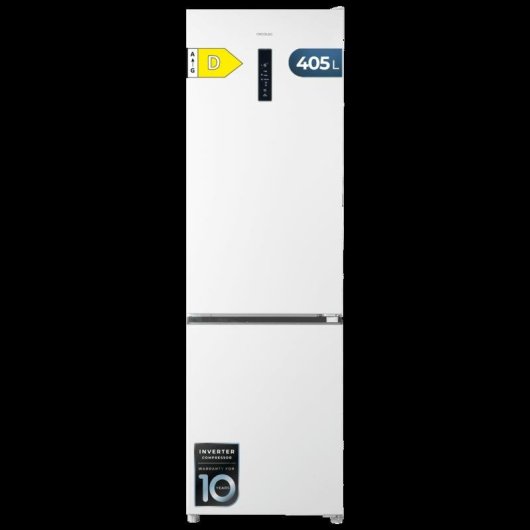 Frigorífico Combi Cecotec Bolero CoolMarket 180 cm 405 L D White Inox Total No Frost