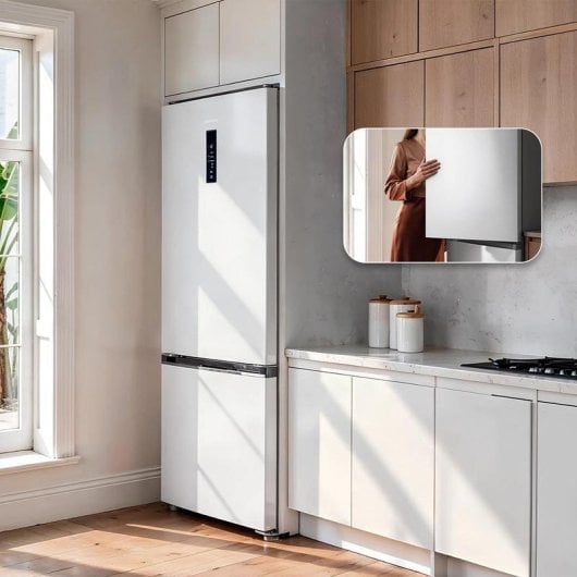 Frigorífico Combi Cecotec Bolero CoolMarket 180 cm 405 L D White Inox Total No Frost