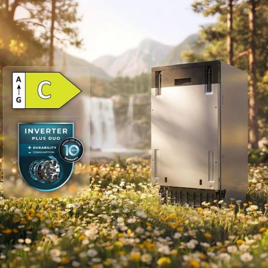 Lavavajillas Cecotec Bolero Aguazero 4270 Full-BI 11 cubiertos D Motor Inverter Plus Duo