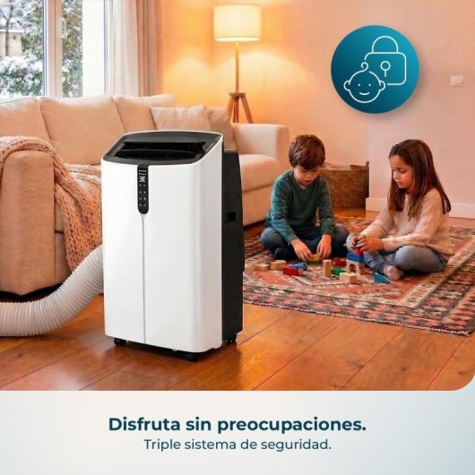 Climatiseur Mobile Cecotec ForceClima 12600 Nux Heating 3,52 kW Réversible Télécommande