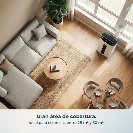 Climatiseur Mobile Cecotec ForceClima 12600 Nux Heating 3,52 kW Réversible Télécommande