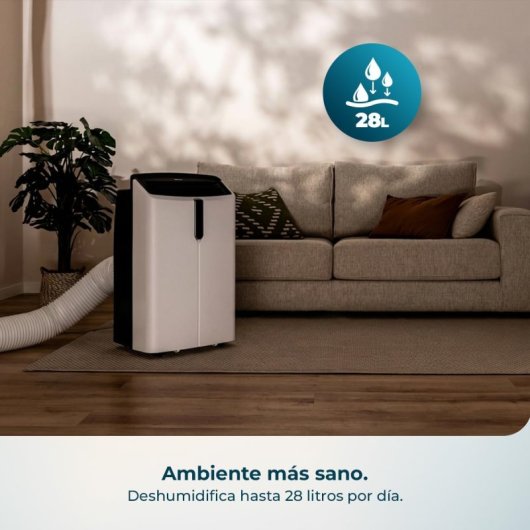 Climatiseur Mobile Cecotec ForceClima 12600 Nux Heating 3,52 kW Réversible Télécommande