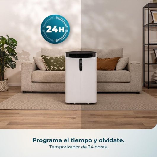 Climatiseur Mobile Cecotec ForceClima 12600 Nux Heating 3,52 kW Réversible Télécommande