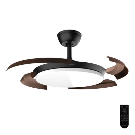 Deckenventilator mit Licht Cecotec EnergySilence Aero 4500 30W 107cm 6 Stufen Einklappbare Flügel Fernbedienung Timer