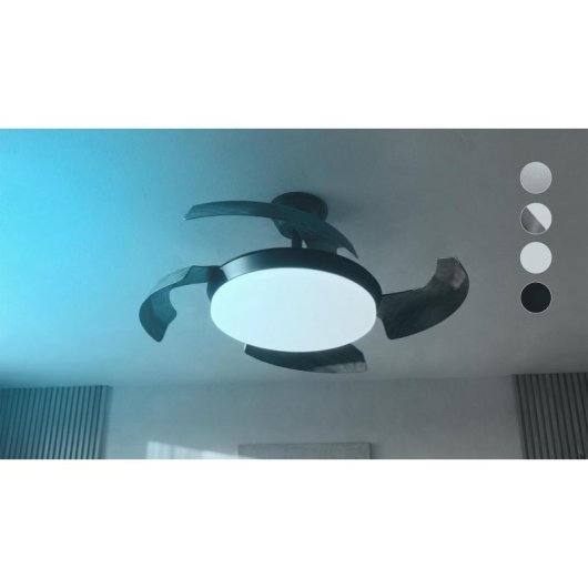 Deckenventilator mit Licht Cecotec EnergySilence Aero 4500 Puzzle 30W 107cm 6 Stufen Einklappbare Flügel Fernbedienung Timer Winterfunktion