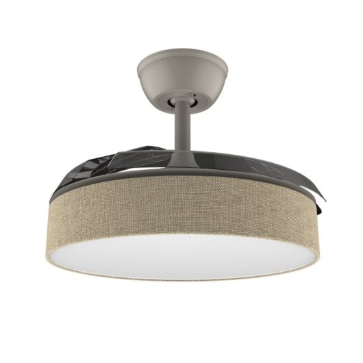 Ventilador de Techo con Luz Cecotec EnergySilence Aero 3666 30W 91,5cm 6 Velocidades Motor DC Aspas Retráctiles Mando