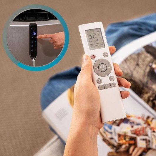 Aire Acondicionado Portátil Cecotec ForceClima 14800 Nux Heating 3.500 Frigorías Clase A Bomba de Calor Mando a Distancia
