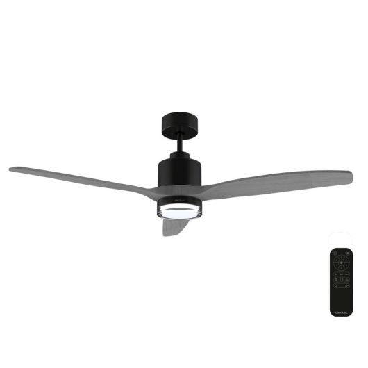 Ventilador de Techo con Luz Cecotec EnergySilence Aero 5330 Jelly Dark 30W 132cm 6 Velocidades Motor DC Mando Temporizador Invierno