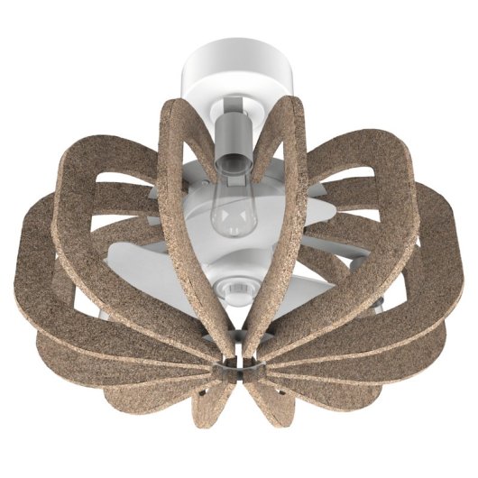 Ventilador de Techo con Luz Cecotec EnergySilence Aero 100 EcoGreen 10W 51cm 6 Velocidades Motor DC Aspas Retráctiles Mando Temporizador Función Invierno