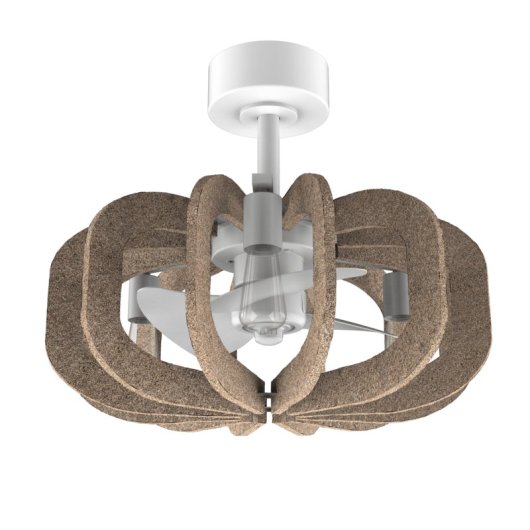 Ventilador de Techo con Luz Cecotec EnergySilence Aero 100 EcoGreen 10W 51cm 6 Velocidades Motor DC Aspas Retráctiles Mando Temporizador Función Invierno