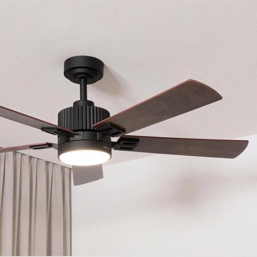 Ventoinha de Teto com Luz Cecotec EnergySilence Aero 552 Neo 30W 132cm 6 Velocidades Motor DC Comando Temporizador Função Inverno