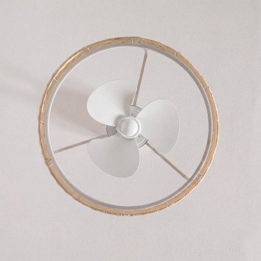 Ventilador de Techo con Luz Cecotec EnergySilence LampAero 324 Camellia 10W 3 Aspas 6 Velocidades Motor DC Mando Temporizador Función Invierno
