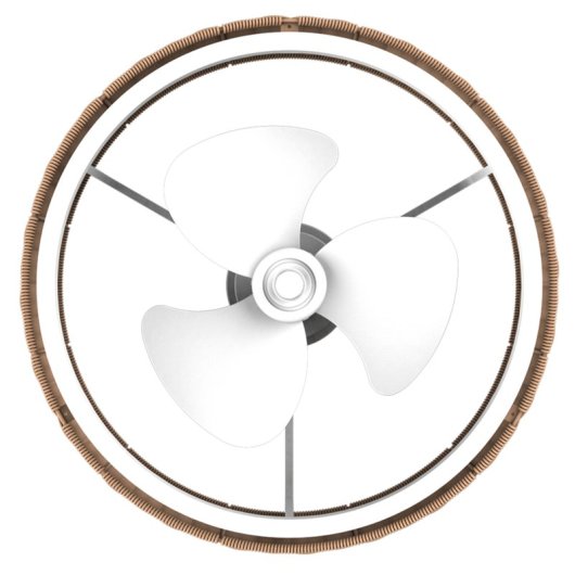 Ventilador de Techo con Luz Cecotec EnergySilence LampAero 324 Camellia 10W 3 Aspas 6 Velocidades Motor DC Mando Temporizador Función Invierno