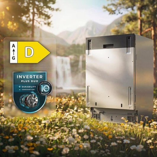 Lavavajillas Cecotec Bolero Aguazero 6260 16 cubiertos Clase D Inverter Plus Duo