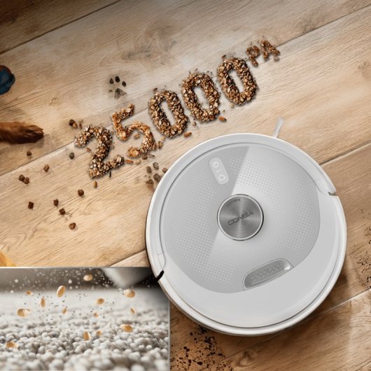 Robot Aspirapolvere Cecotec Conga Y80 Pearl con Autosvuotamento Navigazione Laser 25.000 Pa