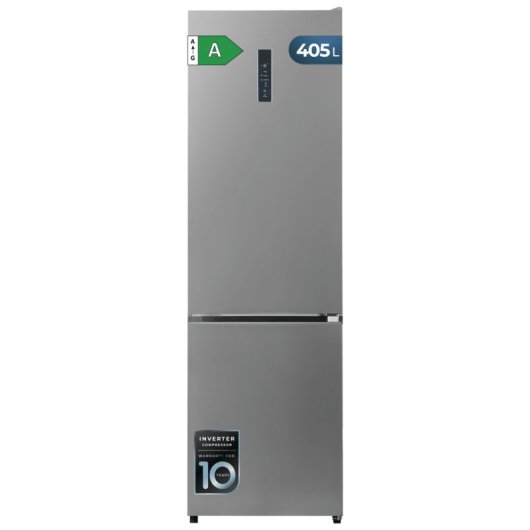 Frigorífico Combi Cecotec Bolero CoolMarket 180cm 405L A Inox Total No Frost