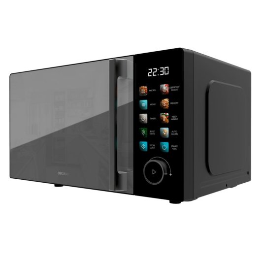 Microondas Cecotec Proclean 6130 Black 20 Litros 700W Grill 800W táctil
