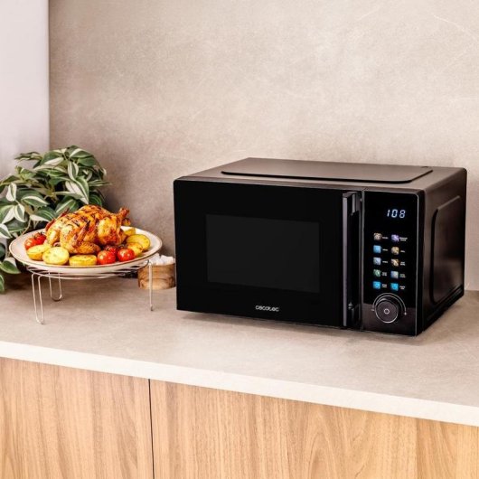Microondas Cecotec Proclean 6130 Black 20 Litros 700W Grill 800W táctil