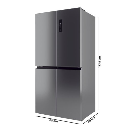 Frigorífico Americano Cecotec Bolero CoolMarket 4D 503 No Frost 177,5cm 503L D Inox