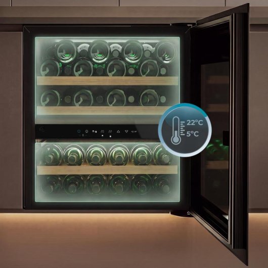 Weinschrank Cecotec GrandSommelier Duo 36000 Touch Matt Black 36 Flaschen
