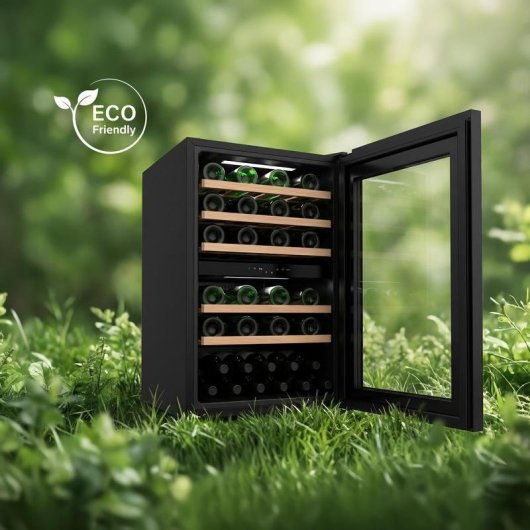 Weinkühlschrank Cecotec Bolero GrandSommelier Duo 57000 Touch 57 Flaschen Matt Schwarz