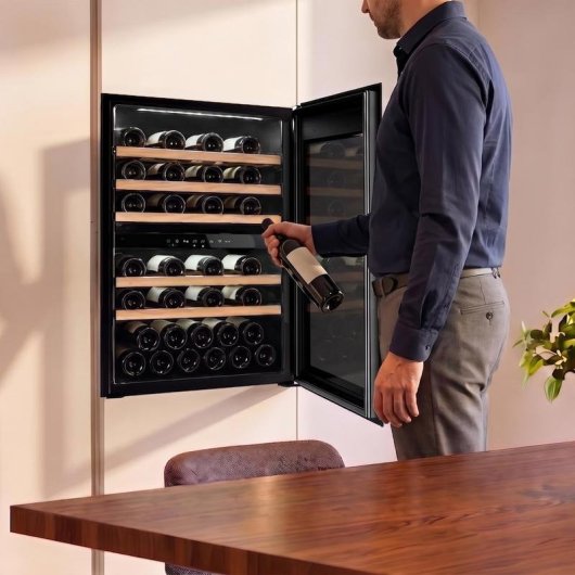 Weinkühlschrank Cecotec Bolero GrandSommelier Duo 57000 Touch 57 Flaschen Matt Schwarz