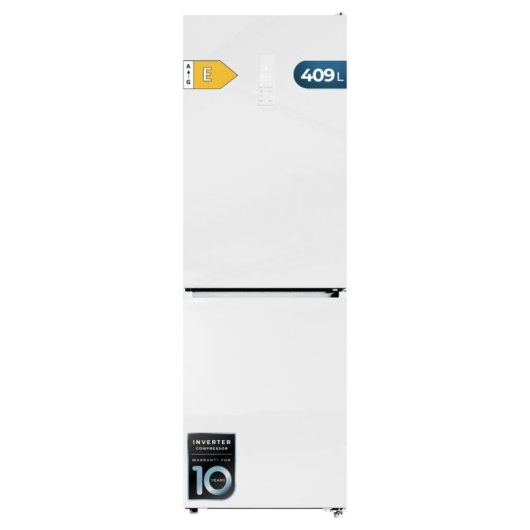 Frigorífico Combi Cecotec Bolero CoolMarket No Frost 185cm 409L E Blanco
