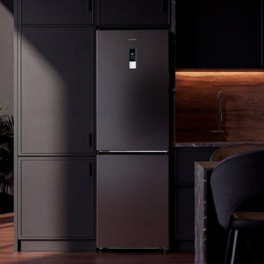 Frigorífico Combi Cecotec Bolero CoolMarket No Frost 185 cm 409 L C Inox Oscuro