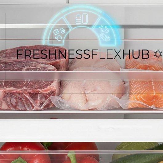 Frigorífico Combi Cecotec Bolero CoolMarket Combi 377 Inox A 377L