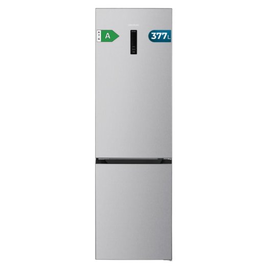 Frigorífico Combi Cecotec Bolero CoolMarket Combi 377 Inox A 377L