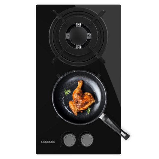 Placa de gas Cecotec Bolero Squad GN 2200S Negro de Cristal