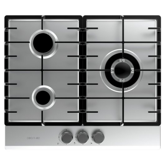 Placa de gas Cecotec Bolero Squad GN 3200F Inox 3 Fuegos