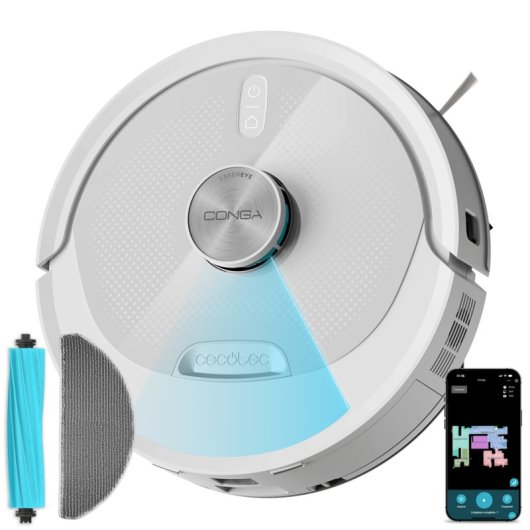 Robot Aspirapolvere Cecotec Conga M90 Pearl Navigazione Laser 25.000 Pa con IA