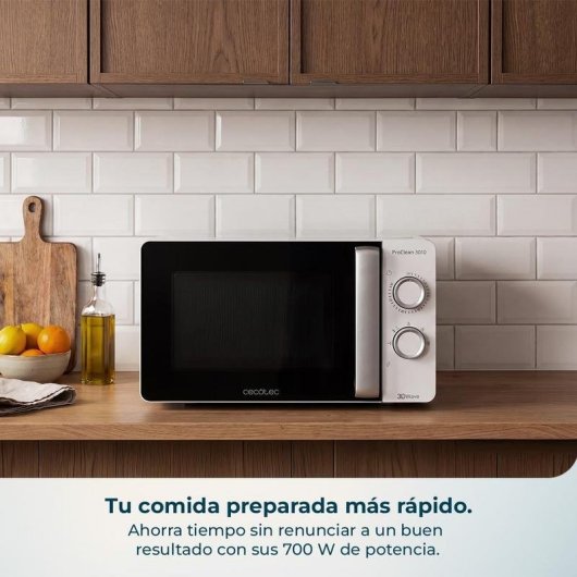 Microondes Cecotec Proclean 3010 Wave 20 Litres 700W avec 3DWave et Minuterie
