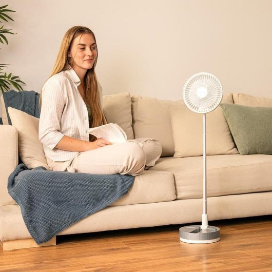 Ventilador Portátil Plegable Cecotec EnergySilence 800 FoldAir 7200mAh 4 Velocidades Oscilación con Mando