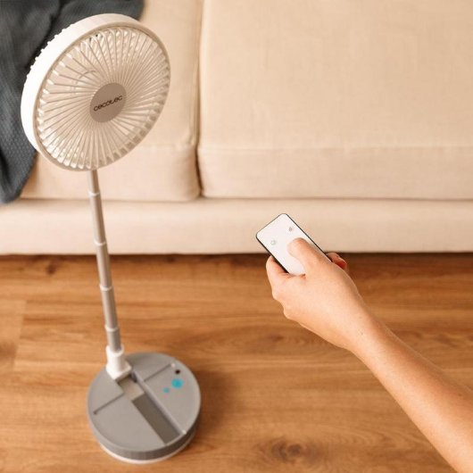 Ventilador Portátil Plegable Cecotec EnergySilence 800 FoldAir 7200mAh 4 Velocidades Oscilación con Mando