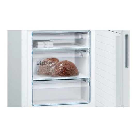 Frigorífico Combi Bosch KGE49AWCA Defrost 201cm 419L C Blanco