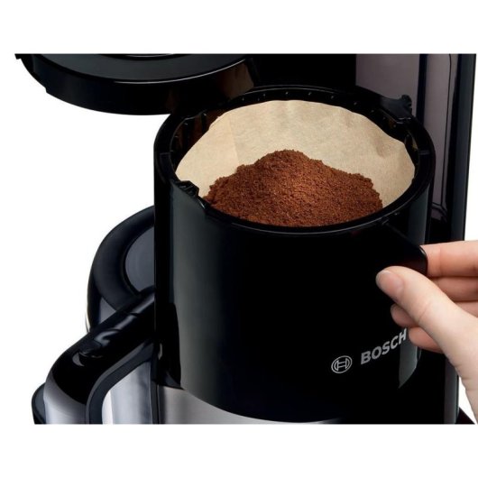 Cafetera de Goteo Bosch TKA8A053 1,1 L 1100 W 8 Tazas Negro con Función Autolimpieza