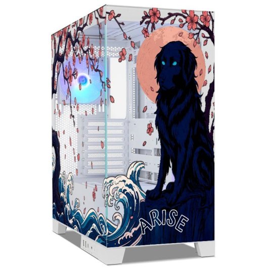 Torre PC NOX Hummer GLOCK ARGB Semitorre ATX Cristal Templado USB-C Blanca - By Paula Quintela