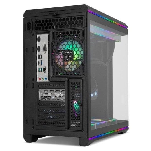 Caixa Mi-Torre ATX Nox Hummer Anvil Cristal Curvo ARGB Preta USB 3.0 Type C