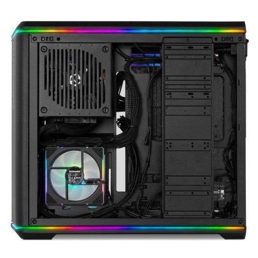 Caixa Mi-Torre ATX Nox Hummer Anvil Cristal Curvo ARGB Preta USB 3.0 Type C