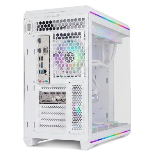 Caixa Mi-Torre ATX Nox Hummer Anvil Vidro Temperado Curvado ARGB Branca USB 3.0 Type C