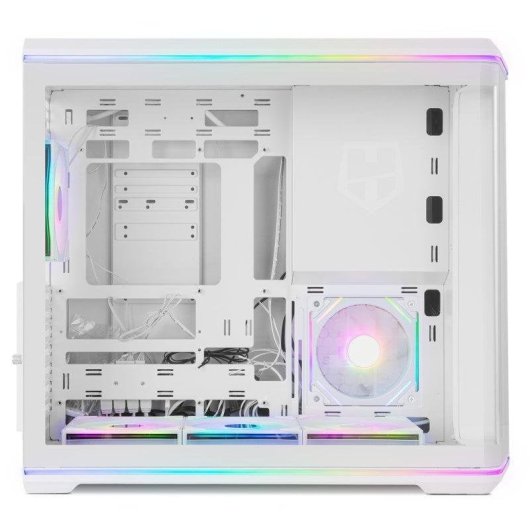 Caixa Mi-Torre ATX Nox Hummer Anvil Vidro Temperado Curvado ARGB Branca USB 3.0 Type C