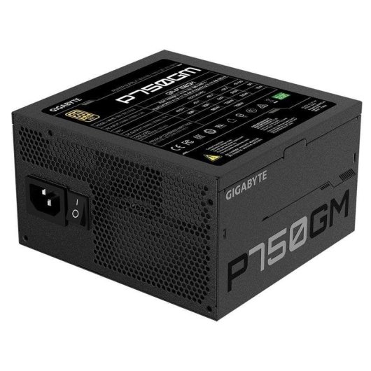 Fuente de Alimentación Gigabyte P750GM 750W Certificación 80 PLUS Gold modular activa